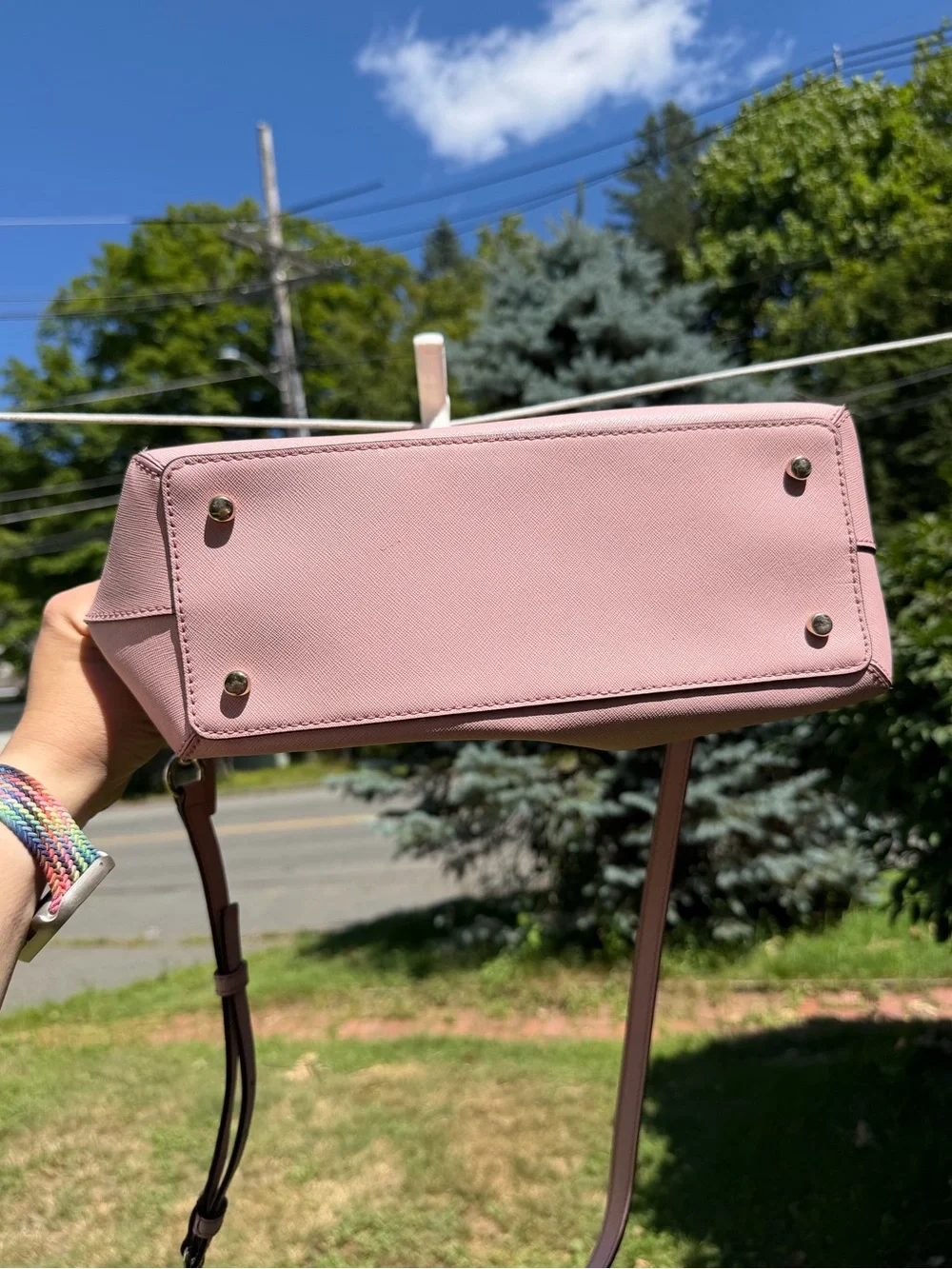 Kate Spade New York Pink Cedar Street Maise Satchel Crossbody GUC